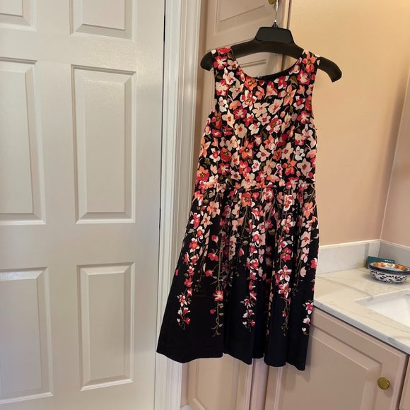 Talbots Size 10 Pleated Floral Women's Dress - Picture 1 of 9